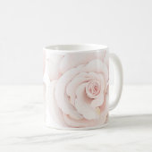 Mug Impression de rose blanche illustrée à la main (Devant droit)