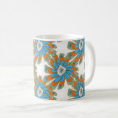Mug Impression de textile Abstrait de couleur grise (Devant droit)