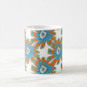 Mug Impression de textile Abstrait de couleur grise (Centre)