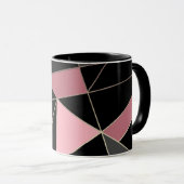 Mug Impression de triangles géométriques modernes abst (Devant droit)