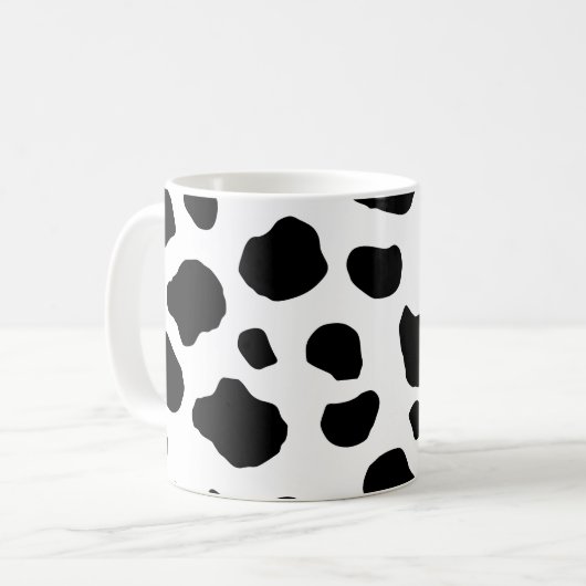 Mug Impression De Vache, Motif De Vache, Spots De Vach (Devant gauche)