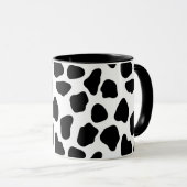 Mug Impression de vache noire et blanche (Devant droit)