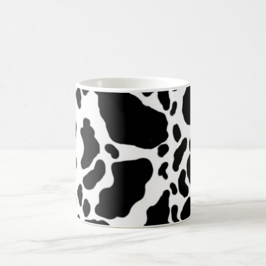 Mug Impression de vache noire et blanche (Centre)