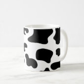 Mug Impression de vache noire et blanche (Devant droit)