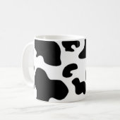 Mug Impression de vache noire et blanche (Devant gauche)