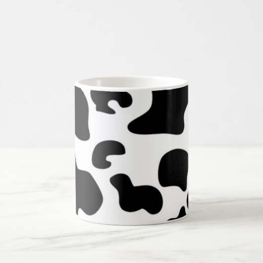 Mug Impression de vache noire et blanche (Centre)