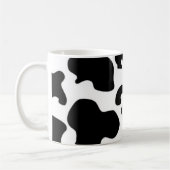 Mug Impression de vache noire et blanche (Gauche)