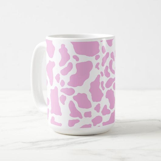 Mug Impression de vache rose (Devant gauche)