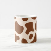 Mug Impression de vache rose et Brown (Centre)