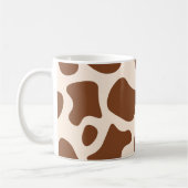 Mug Impression de vache rose et Brown (Gauche)