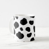 Mug Impression De Vache, Spots De Vache, Noir Et Blanc (Devant gauche)