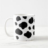Mug Impression De Vache, Spots De Vache, Noir Et Blanc (Gauche)