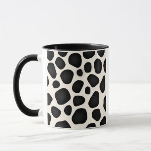 Mug Impression de vache tache noire et blanche