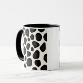 Mug Impression de vache tache noire et blanche (Devant gauche)