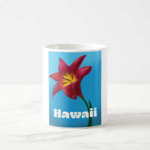 Mug Impression de voyage de fleur d'Hawaii