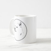 Mug Impression dogecoin minimaliste (Devant gauche)
