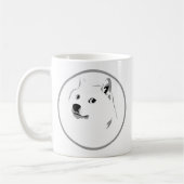 Mug Impression dogecoin minimaliste (Gauche)