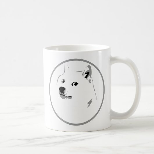 Mug Impression dogecoin minimaliste (Droite)