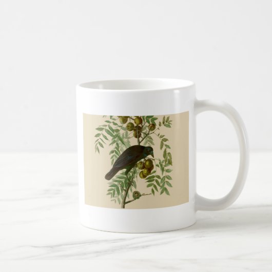 Mug Impression d'oiseau Grackle Violet d'Audubon Botan (Droite)