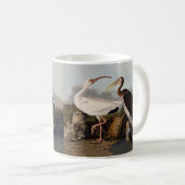 Mug Impression d'oiseau Ibis blanc de John James Audub (Devant droit)