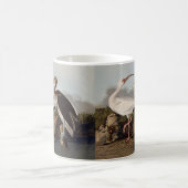 Mug Impression d'oiseau Ibis blanc de John James Audub (Centre)