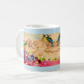 Mug impression d'oiseaux et de baies (Devant gauche)