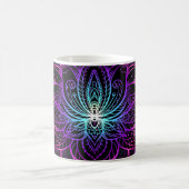 Mug Impression du boho de fleur Neon Lotus (Centre)