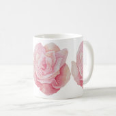 Mug Impression d'un Rose à main délicate (Devant droit)
