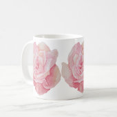 Mug Impression d'un Rose à main délicate (Devant gauche)
