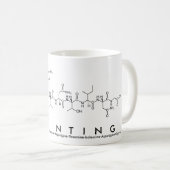 Mug Impression d'une masse de mots peptidique (Devant droit)