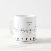 Mug Impression d'une masse de mots peptidique (Devant gauche)