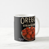 Mug Impression étiquette des fraises de l'Oregon dans  (Devant droit)