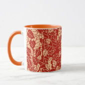 Mug Impression feuille japonaise, Mandarin orange (Gauche)