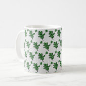 Mug Impression feuille rétro (Devant gauche)