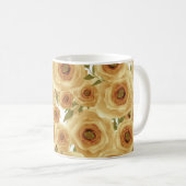 Mug Impression florale abstraite de fleurs de roses co (Devant droit)