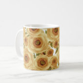 Mug Impression florale abstraite de fleurs de roses co (Devant gauche)