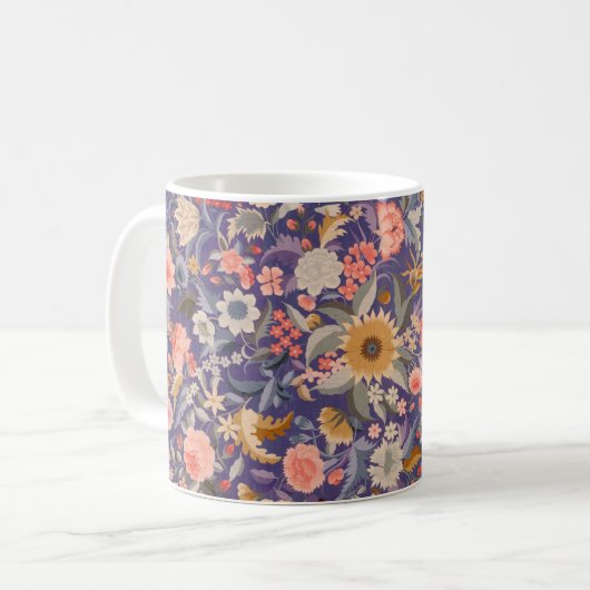 Mug Impression florale décorative (Devant gauche)