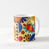 Mug Impression florale du patrimoine mexicain (Devant droit)