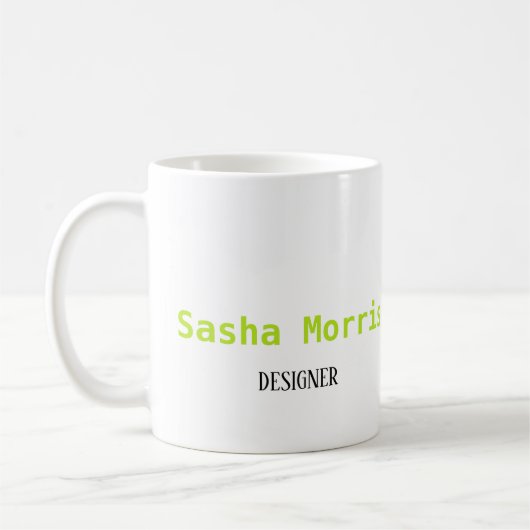 Mug Impression florale minimaliste (Gauche)