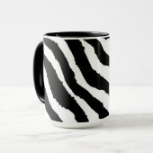 Mug Impression fourrure de zèbre (Devant gauche)