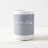 Mug Impression fourrure zèbre gris argent (Centre)