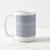 Mug Impression fourrure zèbre gris argent (Gauche)