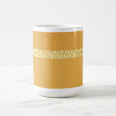 Mug Impression fourrure zèbre jaune doré (Centre)