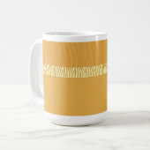 Mug Impression fourrure zèbre jaune doré (Devant gauche)