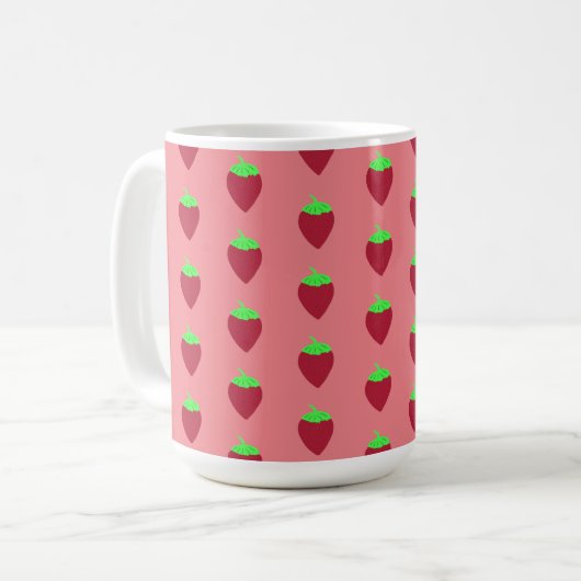 Mug Impression fraise (Devant gauche)