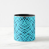Mug Impression géométrique abstraite moderne rayée bri (Centre)