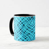 Mug Impression géométrique abstraite moderne rayée bri (Devant gauche)