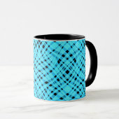 Mug Impression géométrique abstraite moderne rayée bri (Devant droit)