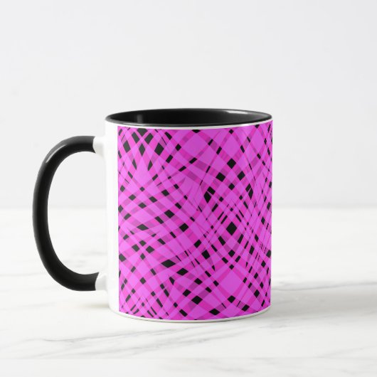 Mug Impression géométrique abstraite moderne rayée bri (Gauche)