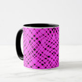 Mug Impression géométrique abstraite moderne rayée bri (Devant gauche)